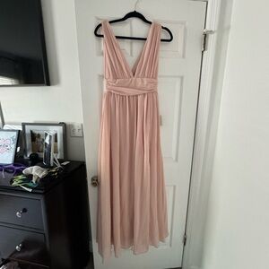 Blush colored maxi dress. NWT